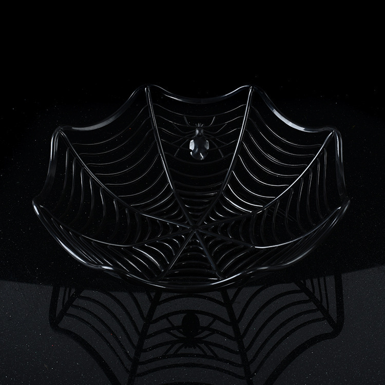 ハロウィンデスクトップ装飾品クモキャンディプレートクリエイティブホリデークモの巣ビスケットフルーツバスケットシェインテム|undefined