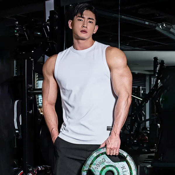 Training waistcoat Men's Fitness Vest sports vest sleeveless training vest basketball running training vest breathable