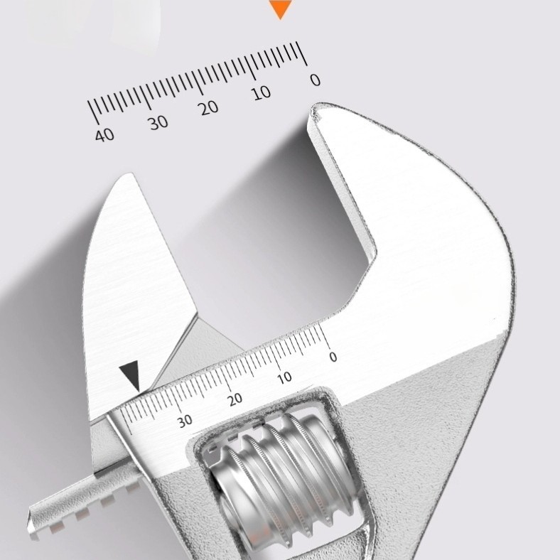 Herramientas de hardware de producción multifuncional gran apertura mango tubo activo de doble propósito llave móvil herramienta manual tablero ajustable