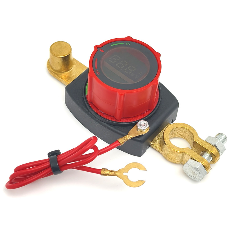 Qìchē 12V 48V Battery Master Switch with Voltage Display (Power supply, ignition system accessories) - negative-switch-suitable-for-15-17mm-negative-battery-head-positive-lead