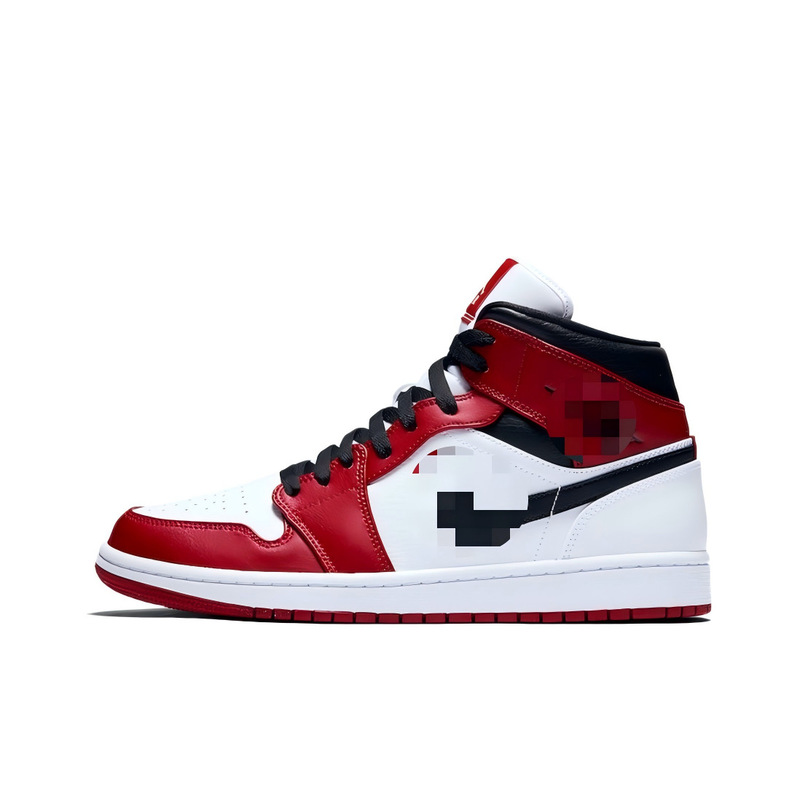 Men's and Women's Retro Mid-Top Basketball Shoes with Multi-Color Stitching and Wear-Resistant Rubber Soles, Classic Popular Models