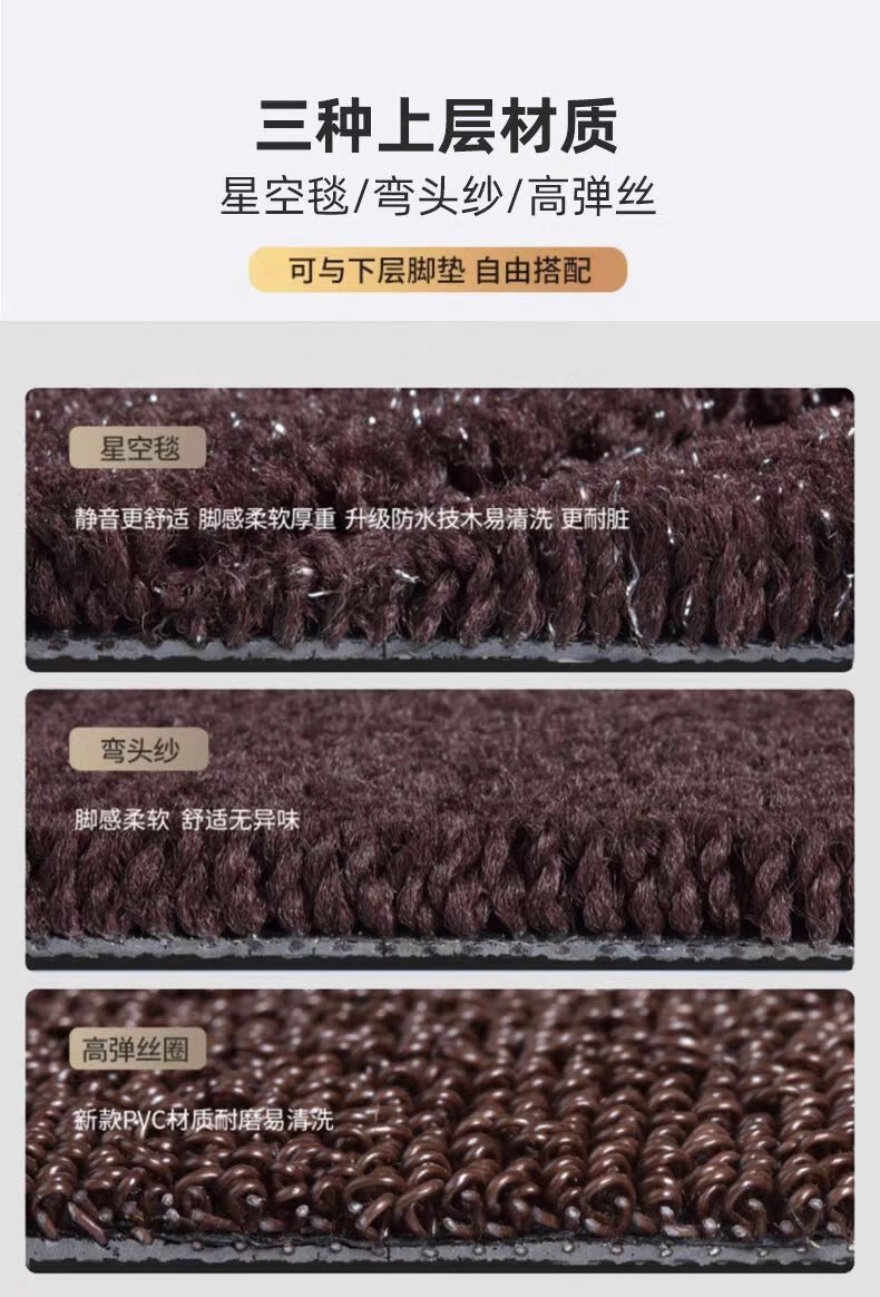 Starry sky carpet car floor mats, all-season replacement floor mats, car-specific silk loop floor mats, faux cashmere carpet mats