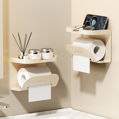 Toilet paper holder, paper towel rack, shelf placement, paper towel tube storage, home bathroom, no drilling wall mount
