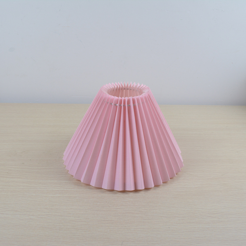 Corea del Sur Retro Vintage tela plisada pantalla 28cm gran lámpara de pie creativo DIY accesorios iluminación
