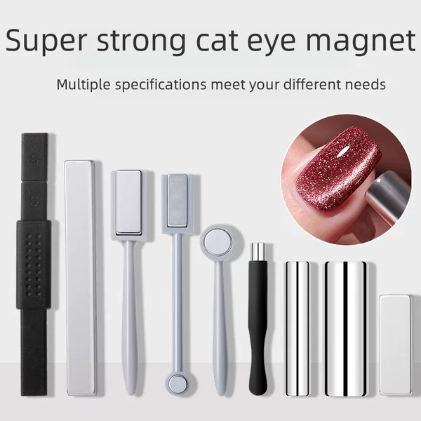 Cat's eye water ripple magnet double strong magnet thickened multifunctional pattern nail polish glue magnet nail tools