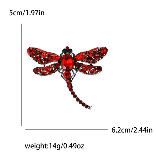 European and American style creative design insect brooch fashionable dragonfly brooch brooch brooch simple temperament clothing accessories