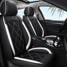 四季通用皮拼冰丝适用于凯美瑞轩逸沃尔沃福特五座汽车坐垫全包围