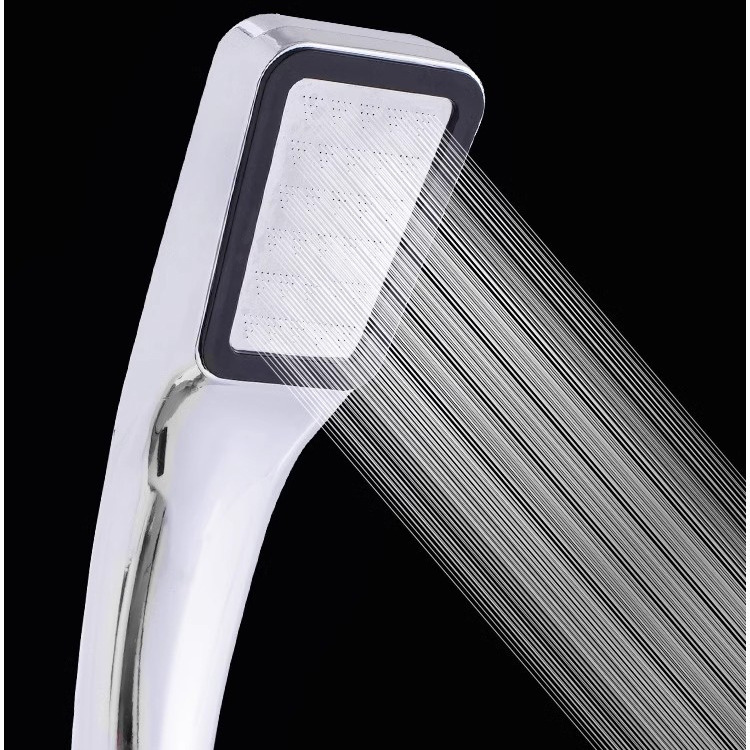 Wholesale 300-Hole Bathroom Pressurized Shower Head Square Handheld Shower Pressurized Shower Head Water-Saving Shower Head