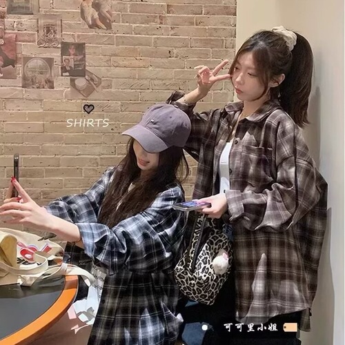Letter Long Sleeve Shirt Japanese Hong Kong Style Ins Loose Shirt For Men Summer Trendy Versatile Casual Outerwear