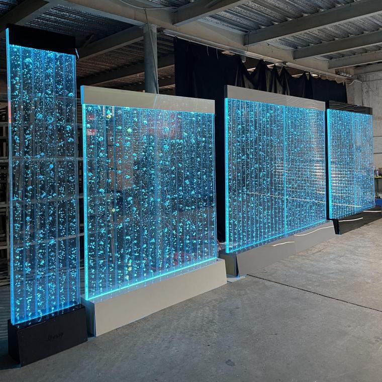 水幕墙流水板屏风室内风水鱼缸景观客厅瀑布墙隔断玄关造景垒德株