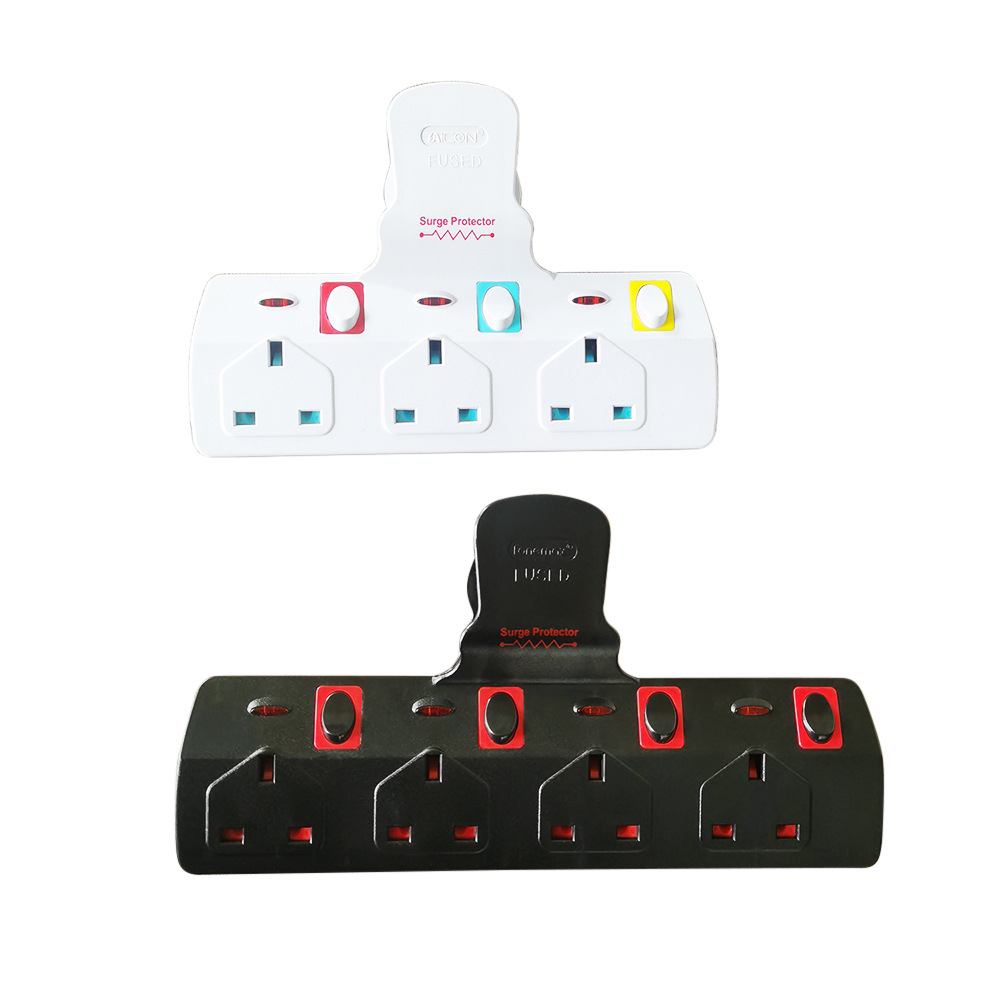 T线拖线板转换扩展插座一转三多孔家用功能电源分插头