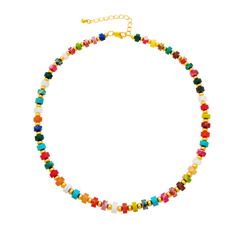 Retro Geometric Copper Plating Necklace 1 Piece