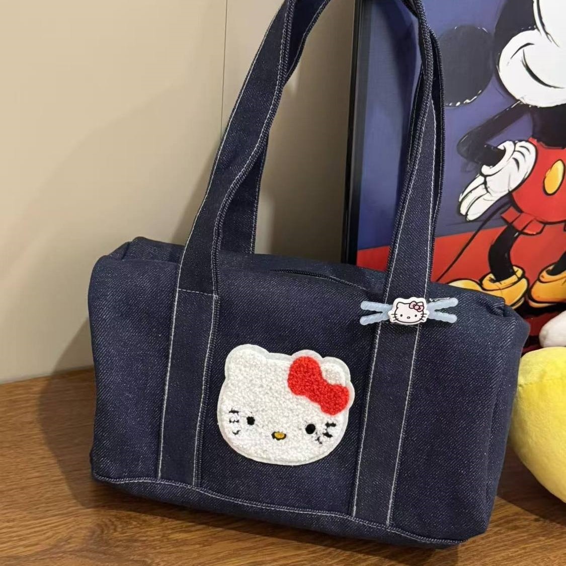 2026新款牛仔HelloKitty小方包大容量通勤百搭手提包单肩外出休闲