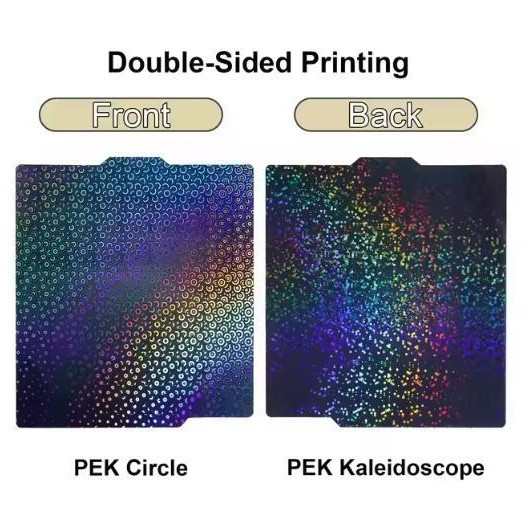 Accesorios de impresión 3D de placa PEI P1S impresora A13D de alta temperatura X1C placa de acero de resorte resistente a la absorción magnética de bambú