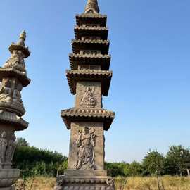 青石石雕舍利塔寺庙供奉宝塔公园广场摆件玲珑塔文昌塔石雕佛塔