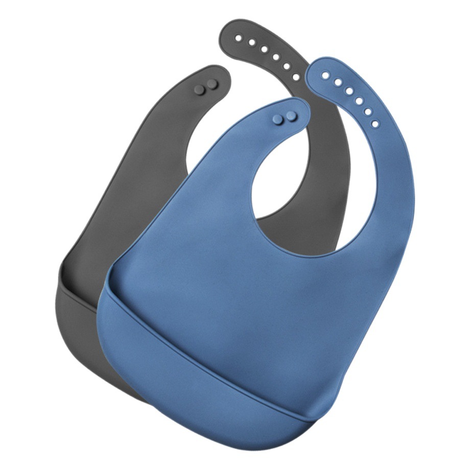 Gran babero para los ancianos, babero de silicona impermeable para adultos, babero de alimentación para los ancianos