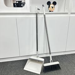 掃把套裝家用摺疊掃帚簸箕組合套裝塑料軟毛刷笤刮水器魔術掃把