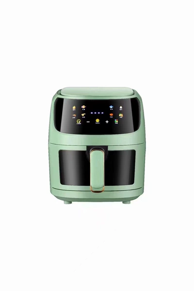 8L visible light green air fryer