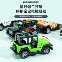 跨境外贸儿童玩具合金车模型仿真军事吉普越野车小汽车地摊玩具车