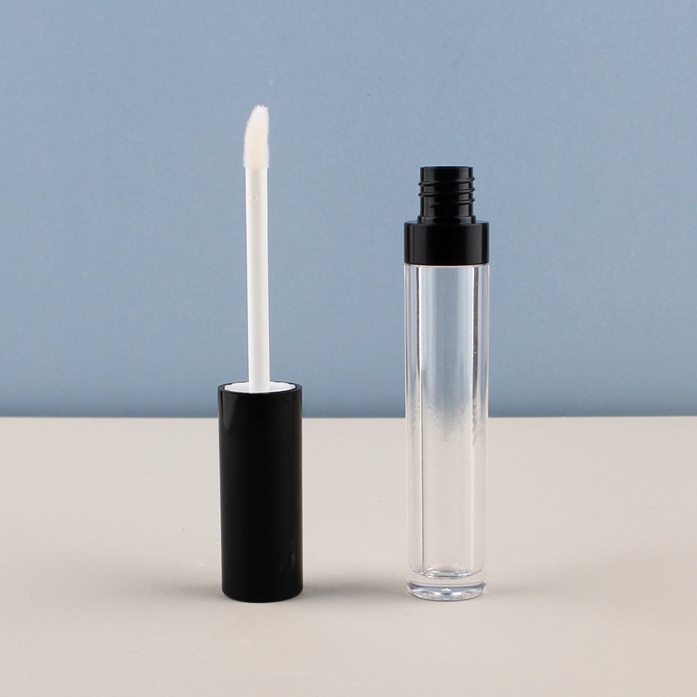 5ml唇彩瓶长款圆形唇釉瓶唇泥包材带中圈高光遮瑕液化妆品分装瓶
