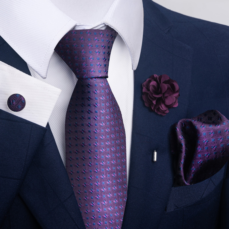 135g Weight Square Scarf, Cufflinks, Tie Classification Polyester Yarn Material Geometric, Stripe, Cashew Nuts Pattern All Seasons Season Men's Gender Commute Style Commute Geometric Stripe Cashew Nuts Polyester Yarn Men's Square Scarf Cufflinks Tie 111