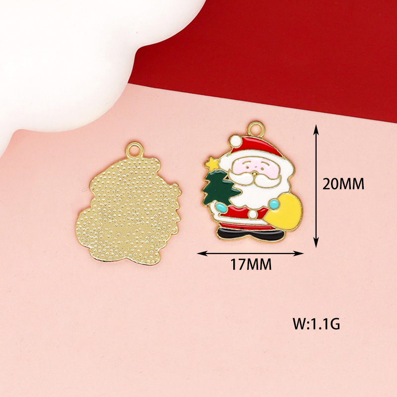 16g Weight Pendant Jewelry Making Type 14*19mm, 15*16mm, 18*18mm Jewelry Making Size DIY Jewelry Accessories Classification 10 PCS/Package Quantity Alloy Material Christmas Festival Bell, Snowman, Elk Pattern Enamel Design Cartoon Style, Cute Style 10 PCS/Package 14*19mm 15*16mm 18*18mm Alloy Bell Snowman Elk Pendant 15