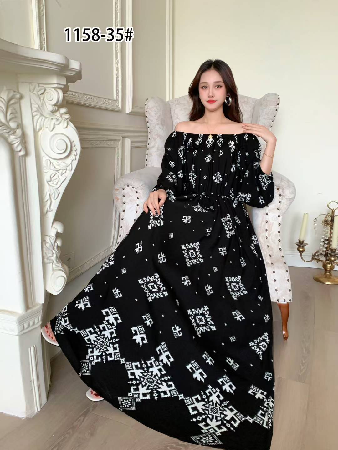Ropa de mujer de talla grande transfronteriza europea y americana, vestido informal de algodón largo hasta la rodilla, holgado y cómodo, para verano, ropa de maternidad.