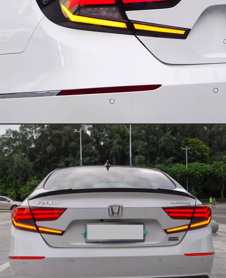 Suitable for the Tenth Generation Accord Tail Light Assembly Modified with Full Led Streamer Steering Led Driving Light Brake Light