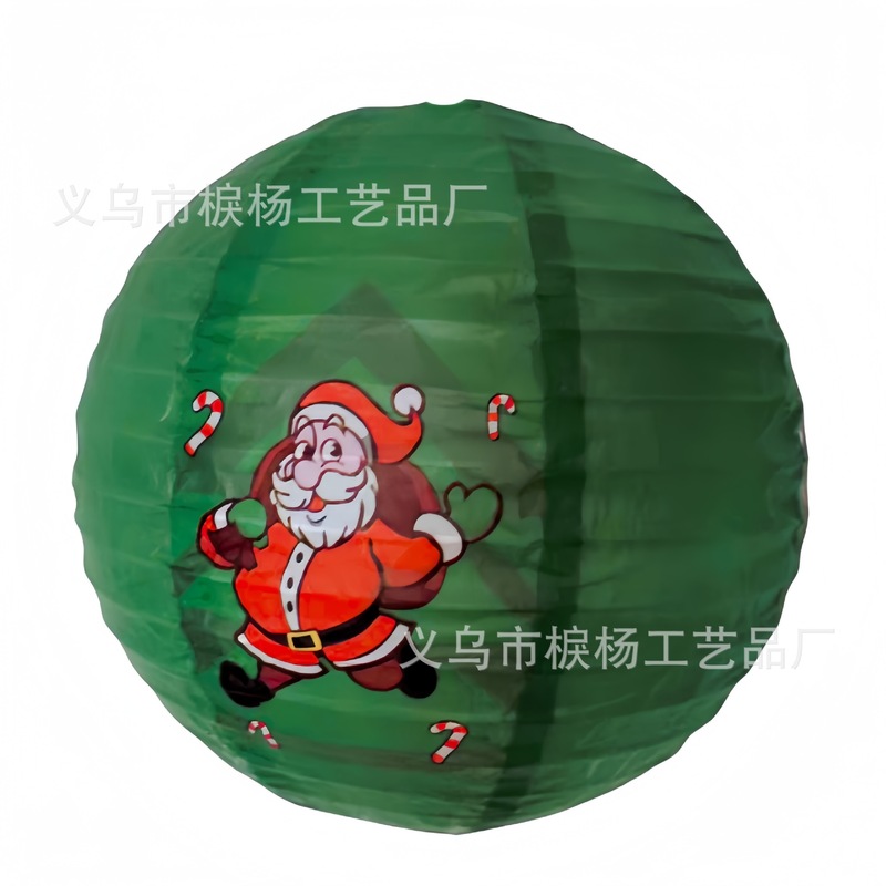クリスマス提灯 クリスマスショッピングモール ウィンドウパーティー装飾 ハンドヘルド漫画DIY紙提灯 卸売 跨境専用|undefined