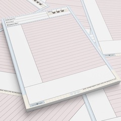 简约康奈尔拍纸本B5高颜值可爱本子学生摘抄本可撕信纸