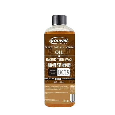 Liquid for Car Wash Shops, Cleaning/curing agent - oily-tire-wax-deep-maintenance