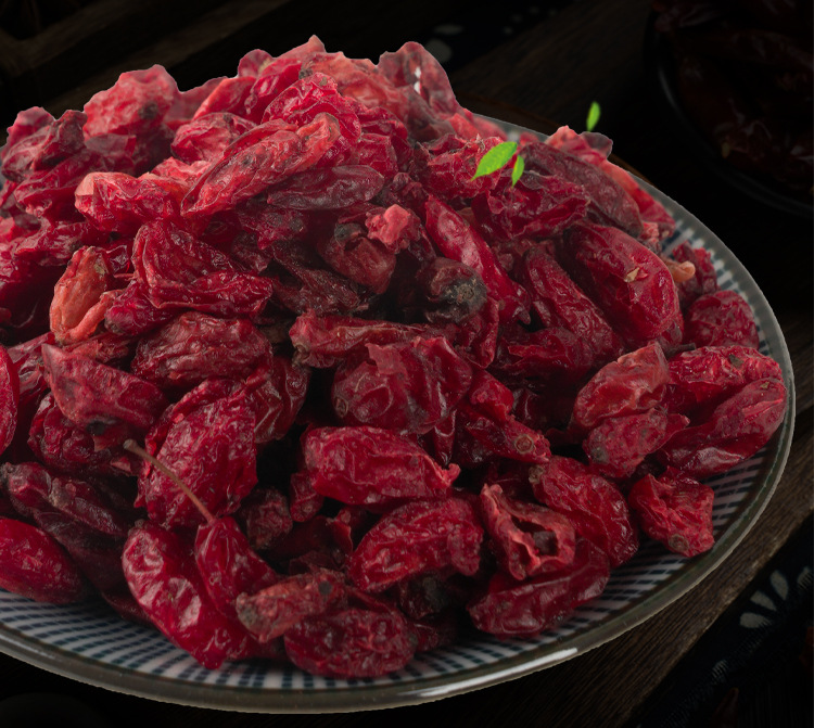 Shan Zhu Yu (Cornus officinalis) — Dried Pitted Dogwood Fruit, Qinling-Origin Food Herb for Tea & Soup key features