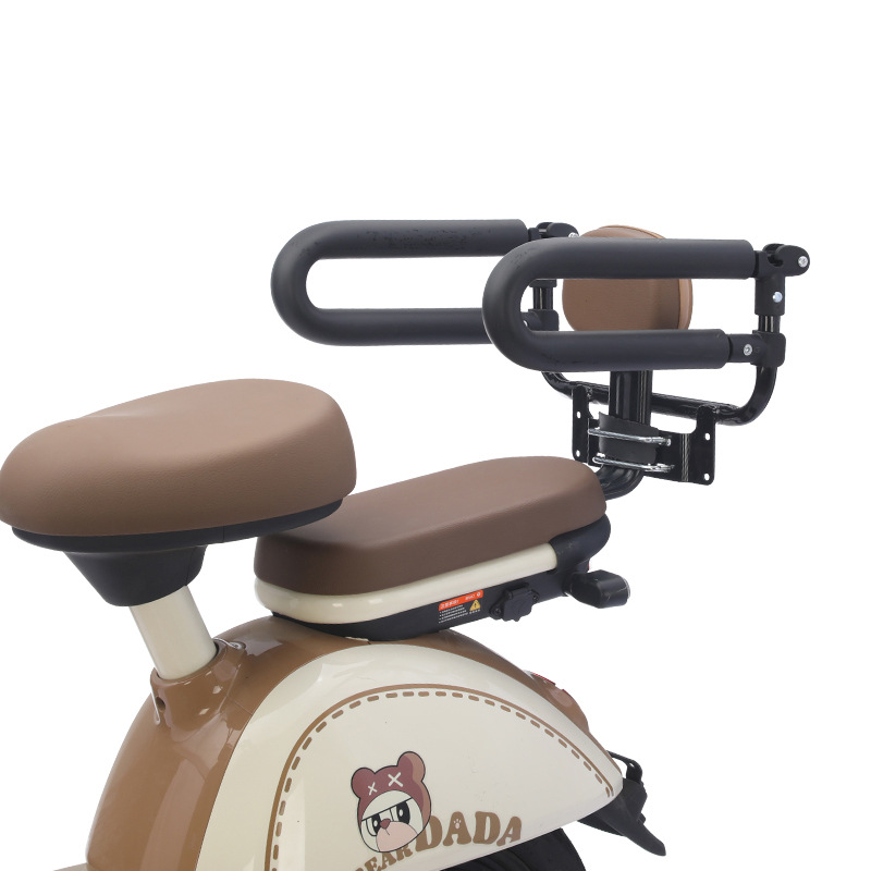Electric car child seat front and rear folding seat rear child fence armrest battery car baby safety seat