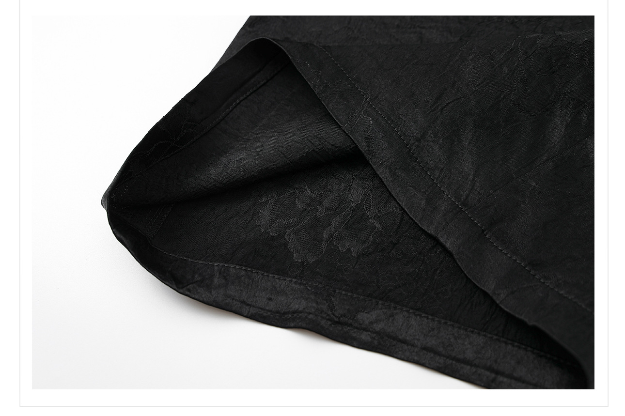 Quần culottes nữ ống rộng chất acetate phong cách Trung Quốc mới — Màu vàng, Màu hồng, Màu trắng chi tiết 23