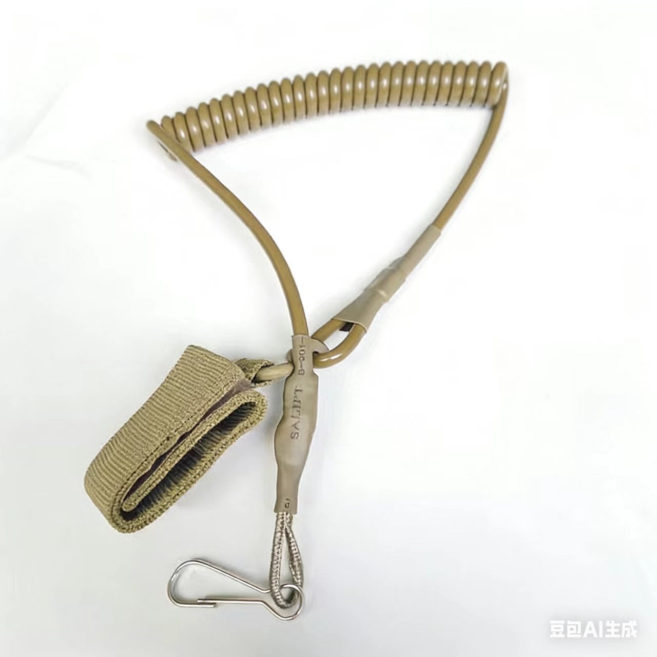 Tactical cintura cadena cintura sello pistola correa de plástico primavera pistola cuerda cinturón táctico al aire libre multifuncional mosquetón clave