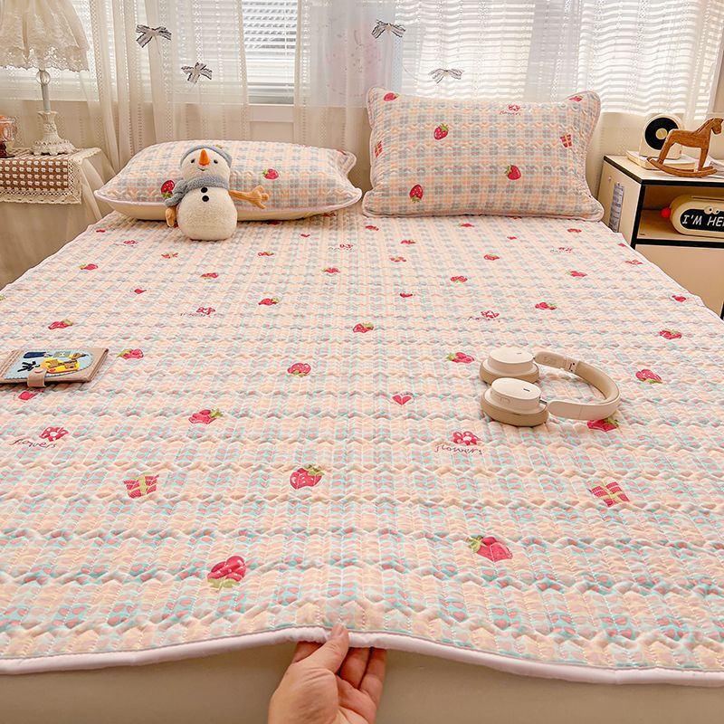 Double-layer gauze waterproof urine-proof mattress pad, baby pad, menstrual pad, dormitory mattress protector, thin anti-dirt non-slip bottom pad Double-layer gauze waterproof urine-proof mattress pad, baby pad, menstrual pad, dormitory mattress protector, thin anti-dirt non-slip bottom pad