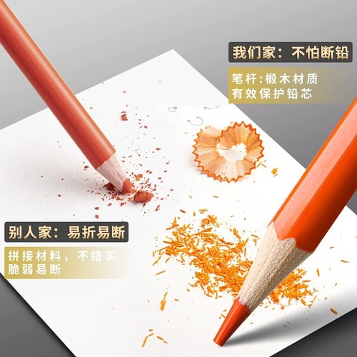 Deli water-soluble colored lead 24 colors 36 colors 48 colors 72 colors color pencils color filling pencils painting pencils