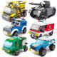 Engineering Fire City Robot Car Model Compatible with Lego Particle Blocks Children's Educational Assembled Toys
