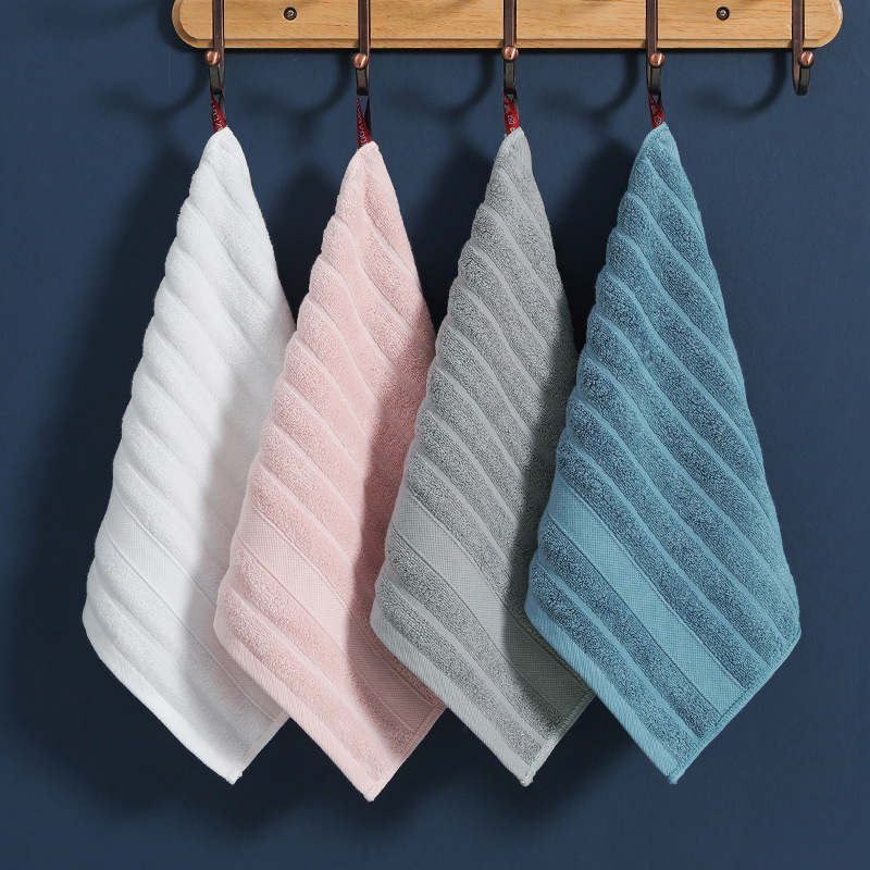 Towel Pure Cotton Face Wash Kidsren's Household Baby Portable Square Towel Adult Men and Women Lint-Free Absorbent Soft Small Square Towel