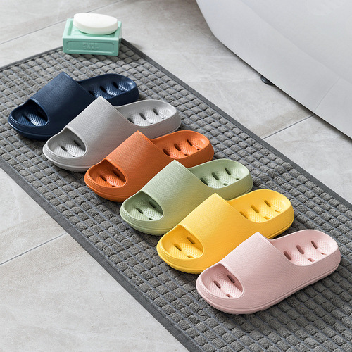 Hotel non-slip slippers for women summer home leaking slippers quick-drying hollow indoor bathroom bathing slippers for men