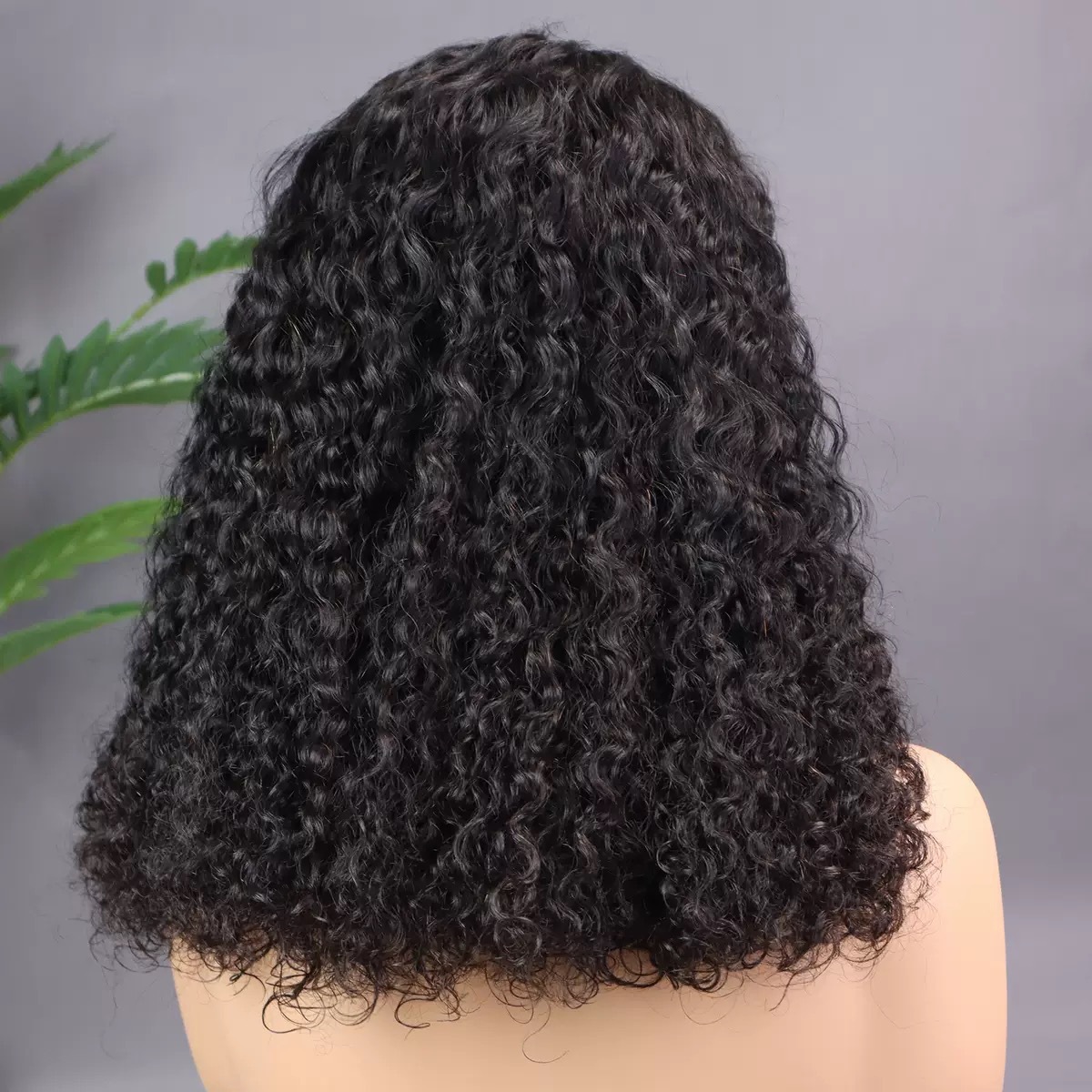 Jerry Curl Bob Wig Human Hair Wigs Transparent13 * 4 ex peluca de encaje