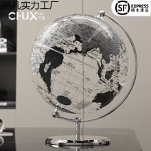 地球仪摆件客厅玄关书房办公室桌面现代简约轻奢酒柜家居装饰品