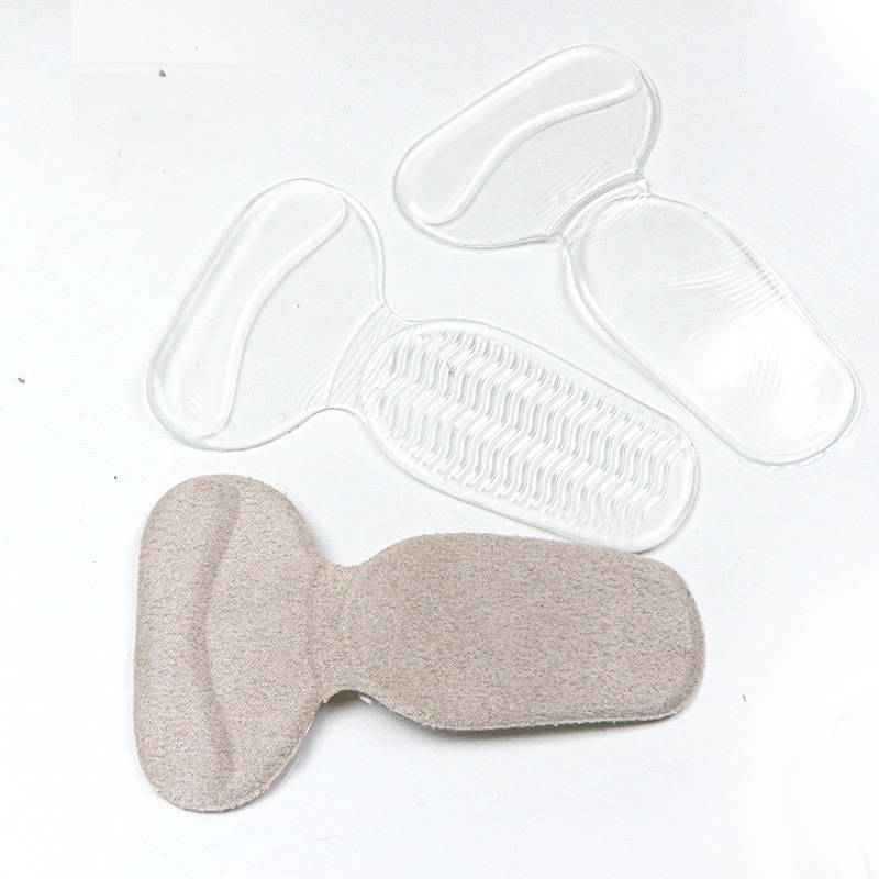 Al por mayor: zapatos de tacón alto, zapatos de cuero, almohadillas de silicona transparentes antideslizantes para el talón para mujer, plantillas de media talla engrosadas antideslizantes 2 en 1 para verano