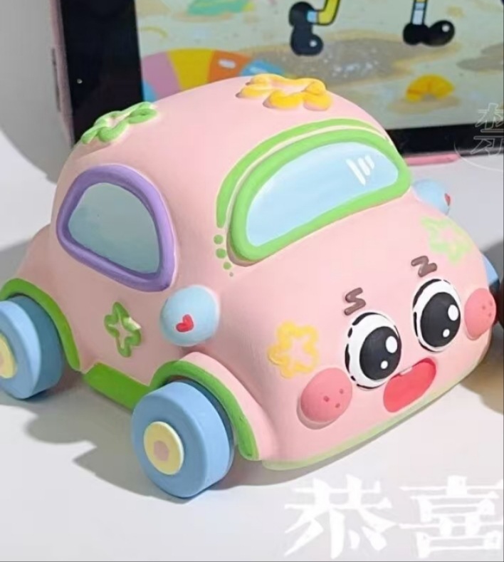 Alcancía de Yeso Grande DIY para Colorear y Pintar para Niños