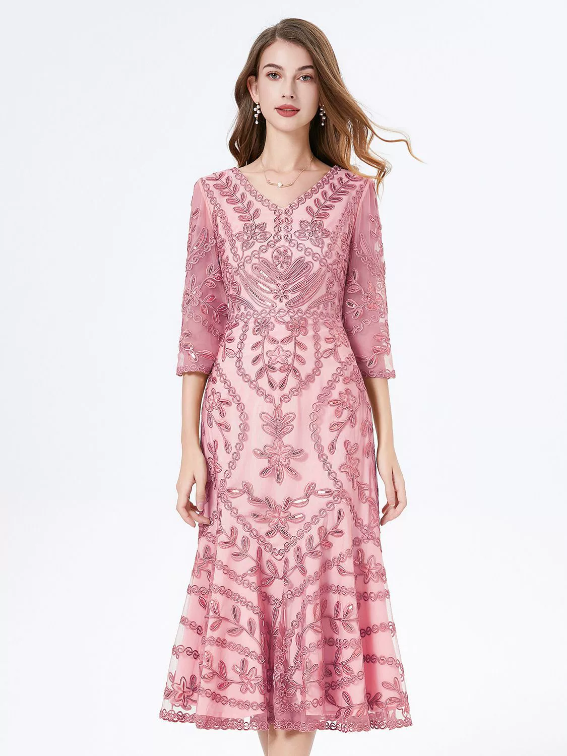 Летняя мини-юбка для мамы, свадебное платье, с коротким рукавом, plus size, с вышивкой, оптом