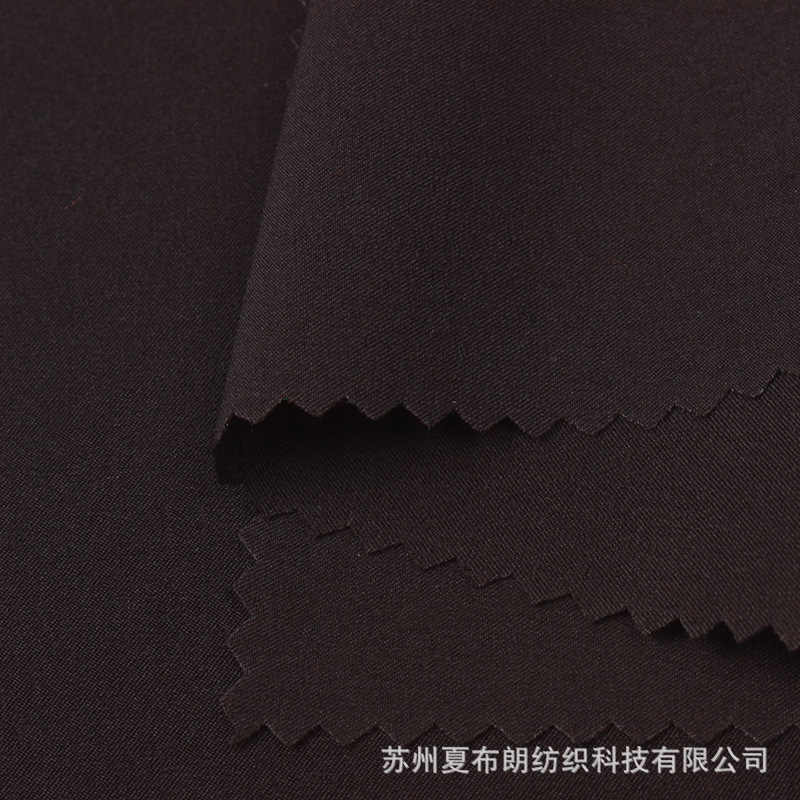50D四面弹斜纹再生涤纶氨纶弹力布110克春夏时装汉服洛丽塔服布料