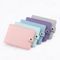 Buckle Card Case for Ladies, Exquisite Storage Card Holder, Ultra-Thin Driver's License Card Holder, Large Capacity Card Case for Women, Small and Compact ID Case