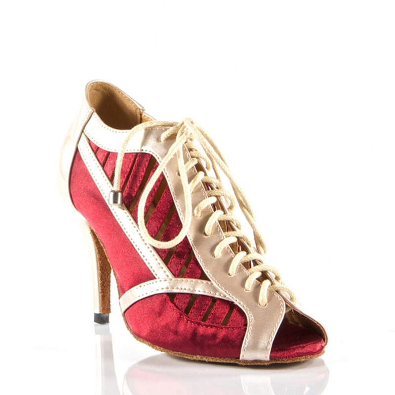 Cross-border Europe and the United States Hot Strap Latin Dance Shoes Women's High Heel Hollow Dance Sandals Summer Indoor Soft Bottom Dance Shoes