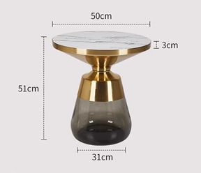 Champagne Gold+Smoke Gray+White Glass Board (Small)