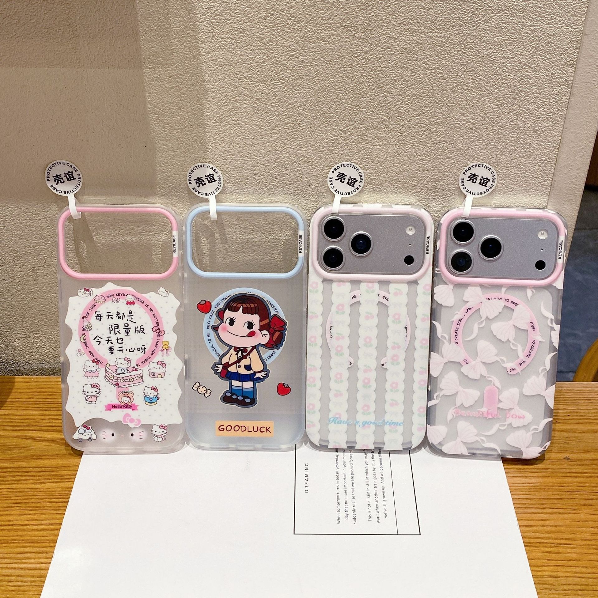 No dos aplicaciones para iPhone17 tarjeta de imán de imán de doble capa IMD modelo de leche en el estilo image 3